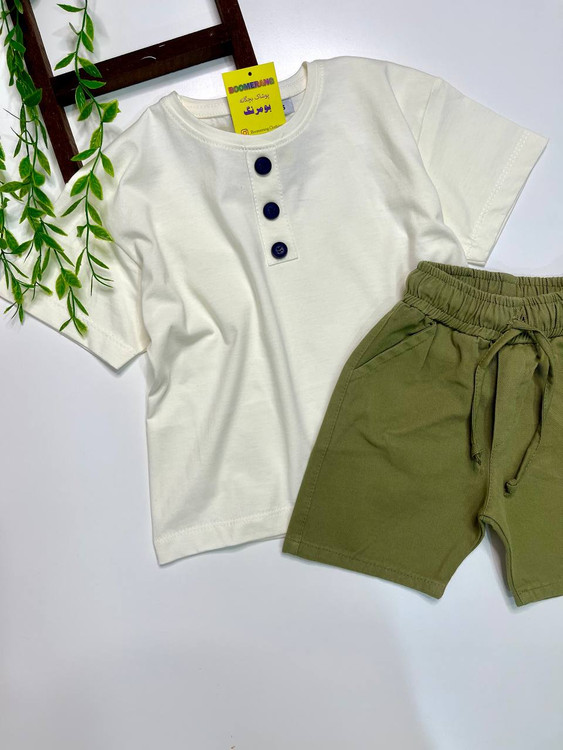 ست بچگانه ست تابستانه ست بیرونی تیشرت شلوارک بچگانه