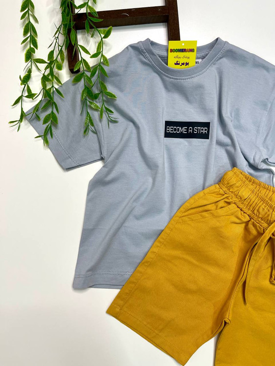 ست بیرونی بچگانه پسرانه بلوز شلوارک پسرانه