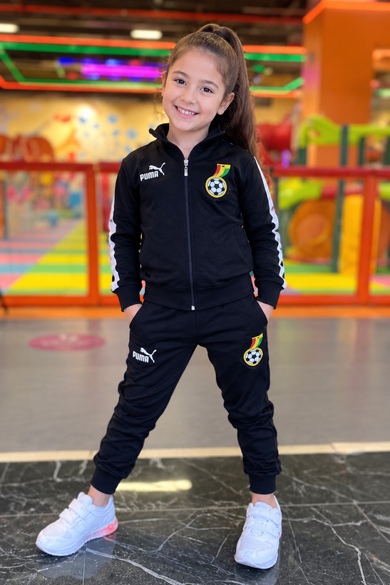 ست گرمکن و شلوار ورزشی بچگانه طرح پوما (Puma) – اسپرت مشکی