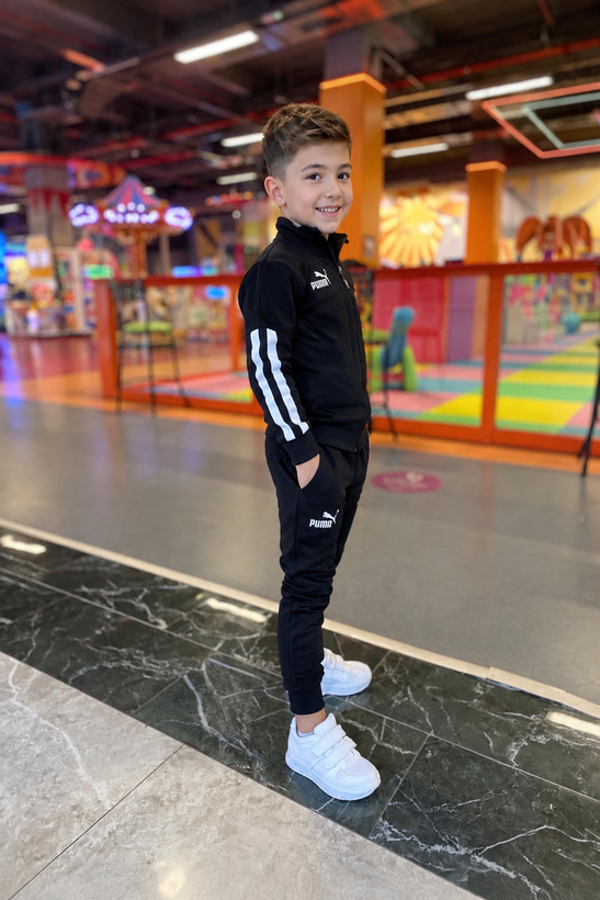 ست گرمکن و شلوار ورزشی بچگانه طرح پوما (Puma) – اسپرت مشکی
